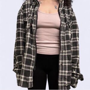 Speed and Strength Black & White Plaid Armored Moto Flannel Shirt - Size 3XL